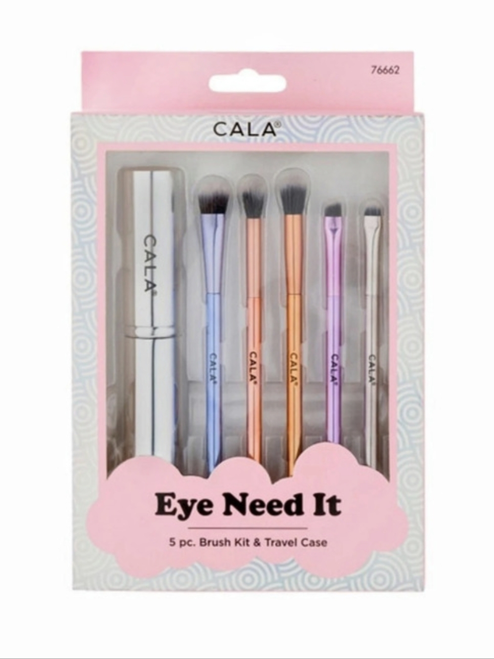 CALA Eye Need It 5 pc. Brush Kit & Travel Case. Eye Brush Kit & Travel Case